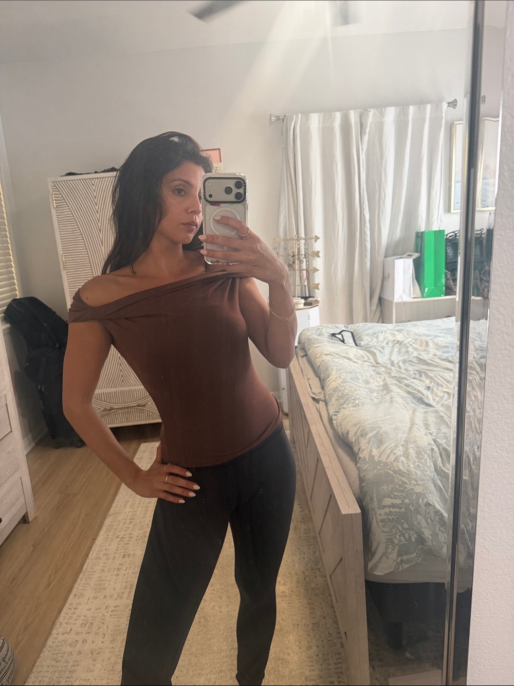 Reformation Chocolate Brown Top